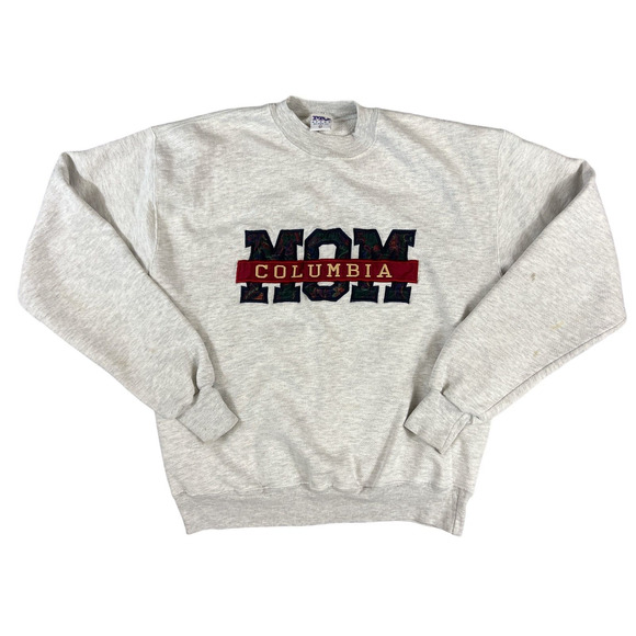 VTG MV Sport Columbia Mom Gray Sweatshirt Size XL - Picture 1 of 7
